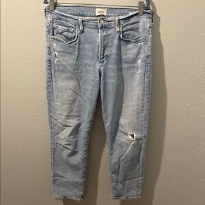 Citizens Of Humanity the Ella Light Blue Cropped Jeans